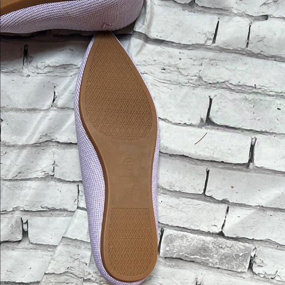 Purple Pointed Toe Flats in Suede - Picture 4 of 5